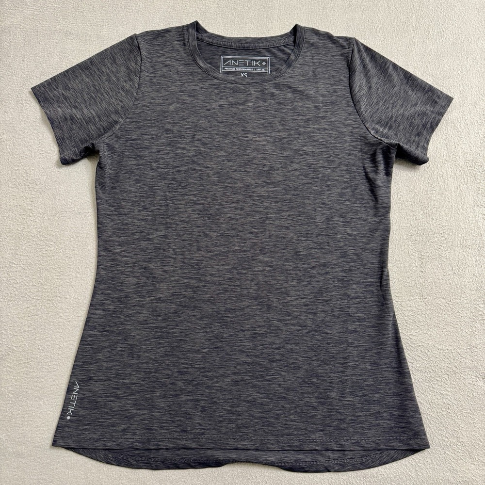 Anetik Performance Shirt Womens XS Gray UPF 30 Outdoor Fishing Athletic Tee